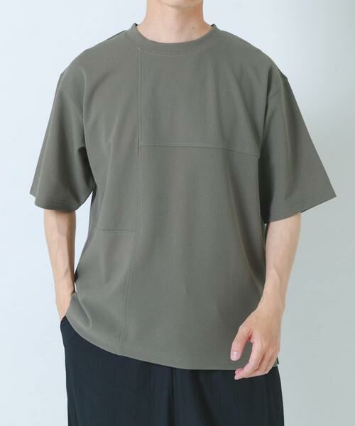 URBAN RESEARCH ITEMS / アーバンリサーチ アイテムズ Tシャツ | シャドーパターンキリカエ半袖Tシャツ | 詳細6