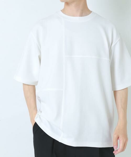URBAN RESEARCH ITEMS / アーバンリサーチ アイテムズ Tシャツ | シャドーパターンキリカエ半袖Tシャツ | 詳細15