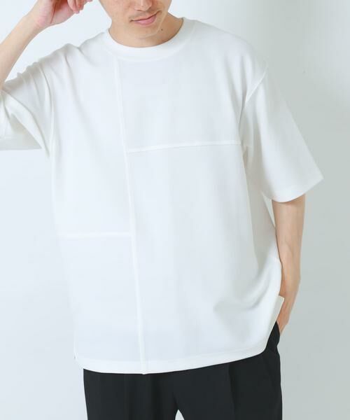 URBAN RESEARCH ITEMS / アーバンリサーチ アイテムズ Tシャツ | シャドーパターンキリカエ半袖Tシャツ | 詳細16