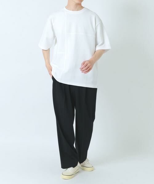 URBAN RESEARCH ITEMS / アーバンリサーチ アイテムズ Tシャツ | シャドーパターンキリカエ半袖Tシャツ | 詳細19
