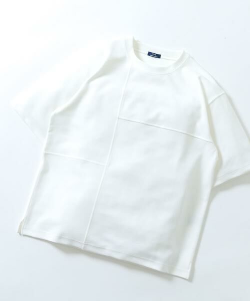 URBAN RESEARCH ITEMS / アーバンリサーチ アイテムズ Tシャツ | シャドーパターンキリカエ半袖Tシャツ | 詳細20