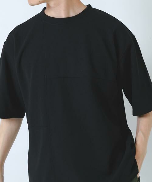 URBAN RESEARCH ITEMS / アーバンリサーチ アイテムズ Tシャツ | シャドーパターンキリカエ半袖Tシャツ | 詳細23