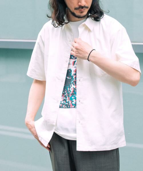 URBAN RESEARCH ITEMS / アーバンリサーチ アイテムズ シャツ・ブラウス | 『吸水速乾』フレンチリネン×COOLMAX ハンソデシャツ | 詳細8