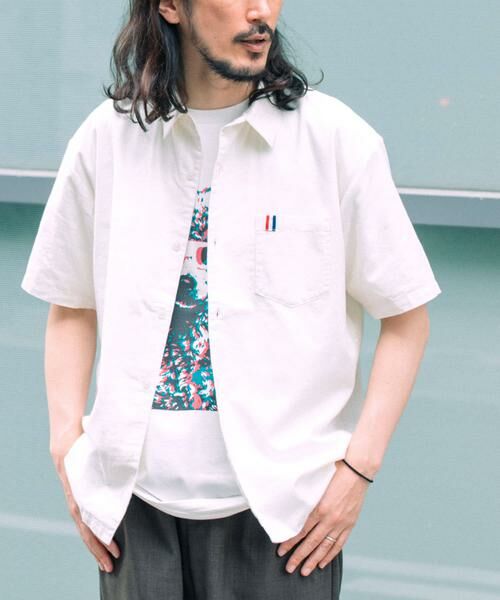 URBAN RESEARCH ITEMS / アーバンリサーチ アイテムズ シャツ・ブラウス | 『吸水速乾』フレンチリネン×COOLMAX ハンソデシャツ（オフホワイト）