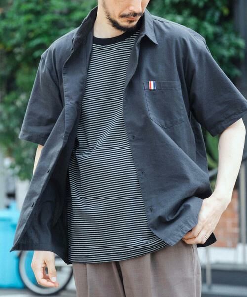 URBAN RESEARCH ITEMS / アーバンリサーチ アイテムズ シャツ・ブラウス | 『吸水速乾』フレンチリネン×COOLMAX ハンソデシャツ | 詳細14