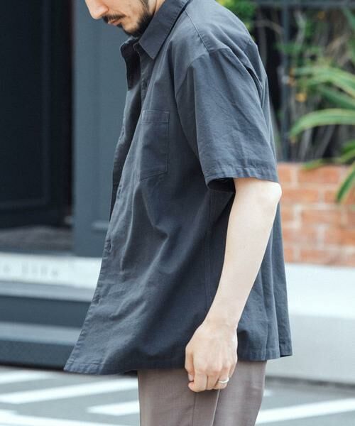 URBAN RESEARCH ITEMS / アーバンリサーチ アイテムズ シャツ・ブラウス | 『吸水速乾』フレンチリネン×COOLMAX ハンソデシャツ | 詳細17