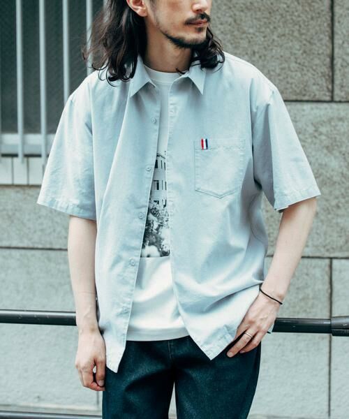 URBAN RESEARCH ITEMS / アーバンリサーチ アイテムズ シャツ・ブラウス | 『吸水速乾』フレンチリネン×COOLMAX ハンソデシャツ | 詳細23