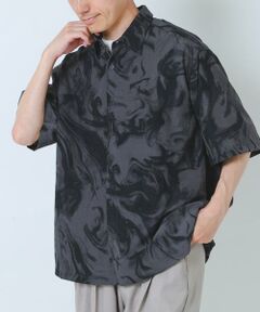 URBAN RESEARCH ITEMS / アーバンリサーチ アイテムズ シャツ・ブラウス | マーブルプリントレギュラーカラーショートスリーブシャツ