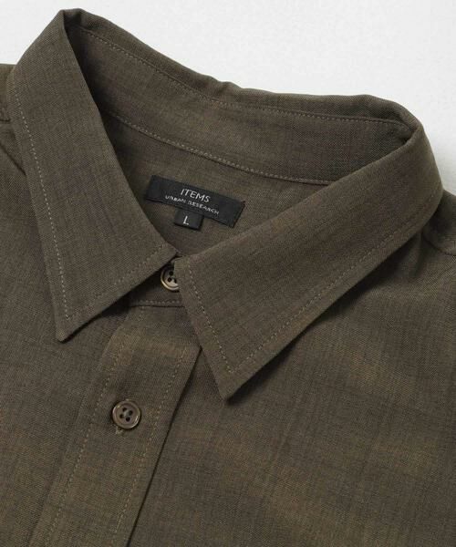 URBAN RESEARCH ITEMS / アーバンリサーチ アイテムズ シャツ・ブラウス | 『接触冷感/吸水速乾/イージーケア/UVカット』クイックドライリネンタッチ半袖シャツ | 詳細14