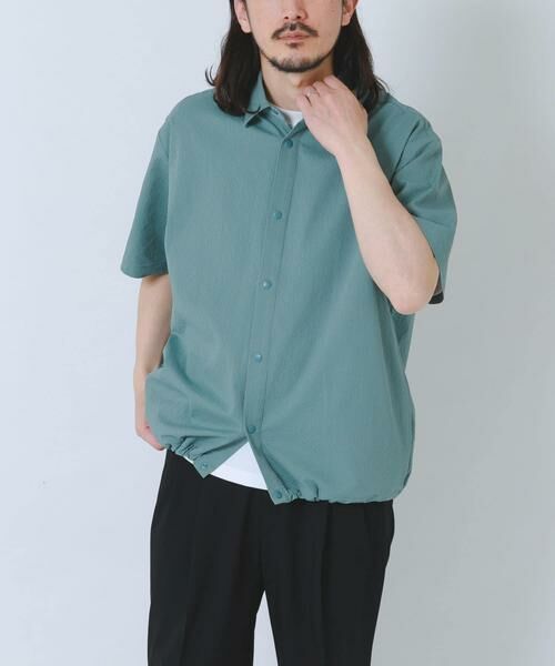 URBAN RESEARCH ITEMS / アーバンリサーチ アイテムズ シャツ・ブラウス | 『接触冷感/イージーケア/吸水速乾/撥水/防汚』高機能シアサッカー サイドストレージシャツ(楽着シリーズ) | 詳細3