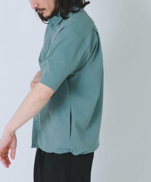 URBAN RESEARCH ITEMS / アーバンリサーチ アイテムズ シャツ・ブラウス | 『接触冷感/イージーケア/吸水速乾/撥水/防汚』高機能シアサッカー サイドストレージシャツ(楽着シリーズ) | 詳細4