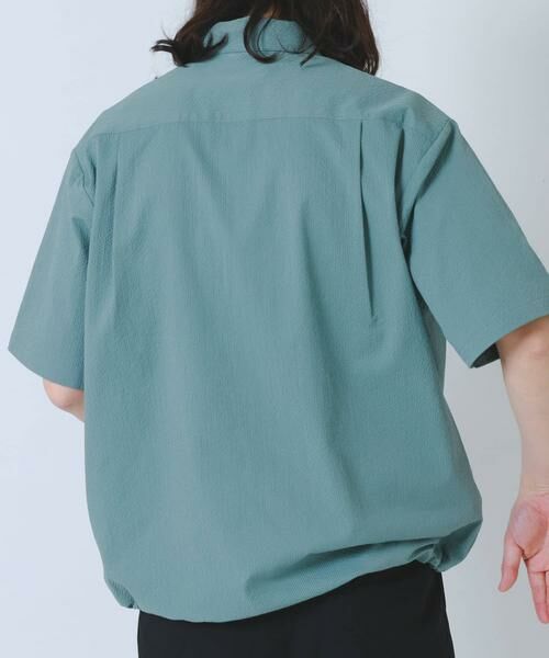 URBAN RESEARCH ITEMS / アーバンリサーチ アイテムズ シャツ・ブラウス | 『接触冷感/イージーケア/吸水速乾/撥水/防汚』高機能シアサッカー サイドストレージシャツ(楽着シリーズ) | 詳細5