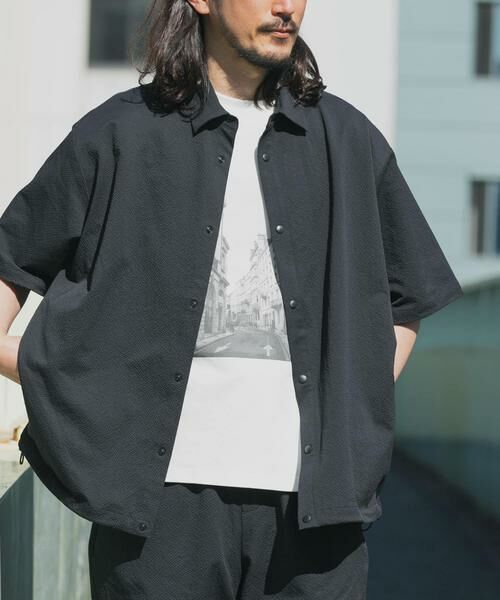 URBAN RESEARCH ITEMS / アーバンリサーチ アイテムズ シャツ・ブラウス | 『接触冷感/イージーケア/吸水速乾/撥水/防汚』高機能シアサッカー サイドストレージシャツ(楽着シリーズ) | 詳細13