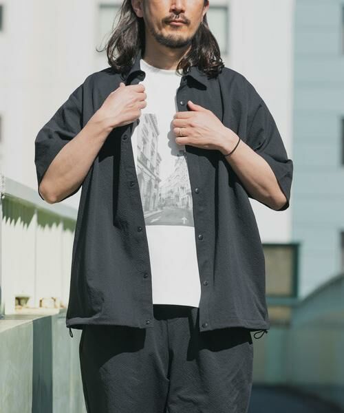 URBAN RESEARCH ITEMS / アーバンリサーチ アイテムズ シャツ・ブラウス | 『接触冷感/イージーケア/吸水速乾/撥水/防汚』高機能シアサッカー サイドストレージシャツ(楽着シリーズ) | 詳細14
