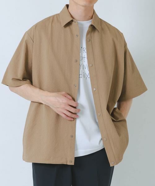 URBAN RESEARCH ITEMS / アーバンリサーチ アイテムズ シャツ・ブラウス | 『接触冷感/イージーケア/吸水速乾/撥水/防汚』高機能シアサッカー サイドストレージシャツ(楽着シリーズ) | 詳細26