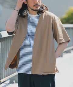 URBAN RESEARCH ITEMS / アーバンリサーチ アイテムズ カーディガン・ボレロ | 『接触冷感/イージーケア/吸水速乾/撥水/防汚』高機能シアサッカー 半袖カーディガン(楽着シリーズ)