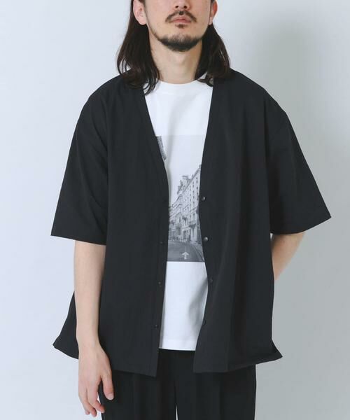 URBAN RESEARCH ITEMS / アーバンリサーチ アイテムズ カーディガン・ボレロ | 『接触冷感/イージーケア/吸水速乾/撥水/防汚』高機能シアサッカー 半袖カーディガン(楽着シリーズ) | 詳細14