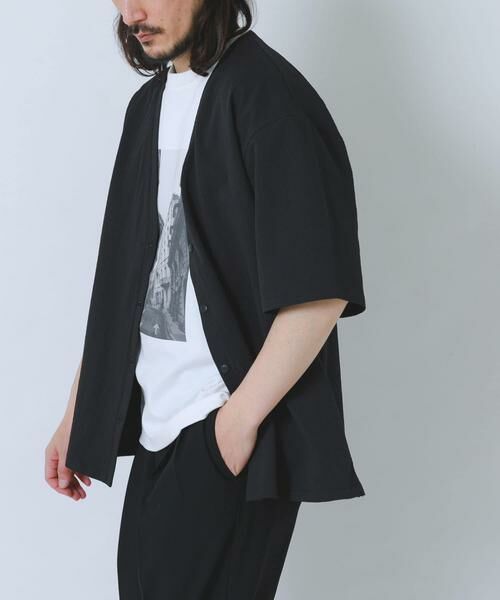 URBAN RESEARCH ITEMS / アーバンリサーチ アイテムズ カーディガン・ボレロ | 『接触冷感/イージーケア/吸水速乾/撥水/防汚』高機能シアサッカー 半袖カーディガン(楽着シリーズ) | 詳細15