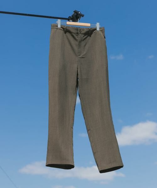 URBAN RESEARCH ITEMS / アーバンリサーチ アイテムズ その他パンツ | 『接触冷感/吸水速乾/イージーケア/UVカット』クイックドライリネンタッチイージーパンツ(オリーブ)