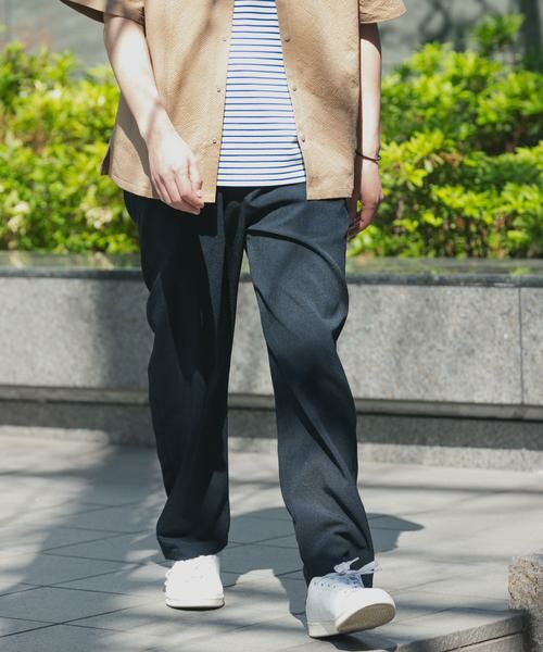 URBAN RESEARCH ITEMS / アーバンリサーチ アイテムズ その他パンツ | 『接触冷感/吸水速乾/イージーケア/UVカット』クイックドライリネンタッチイージーパンツ(ブラック)