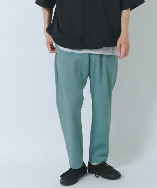 URBAN RESEARCH ITEMS / アーバンリサーチ アイテムズ その他パンツ | 『接触冷感/イージーケア/吸水速乾/撥水/防汚』高機能シアサッカー イージートラウザー(楽着シリーズ) | 詳細1