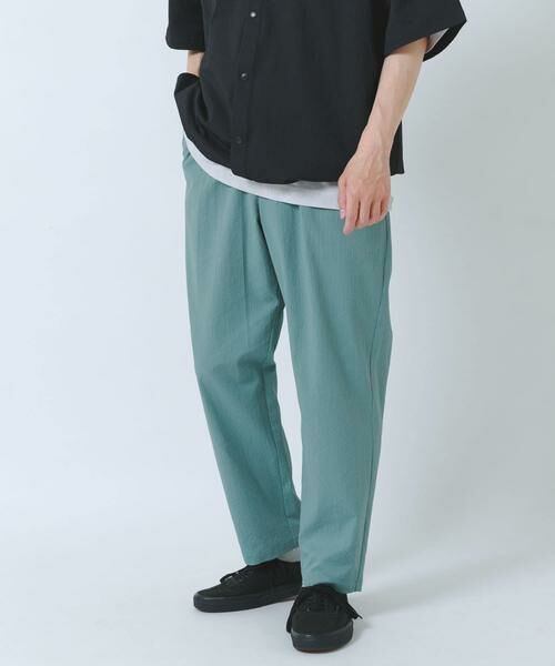 URBAN RESEARCH ITEMS / アーバンリサーチ アイテムズ その他パンツ | 『接触冷感/イージーケア/吸水速乾/撥水/防汚』高機能シアサッカー イージートラウザー(楽着シリーズ) | 詳細4