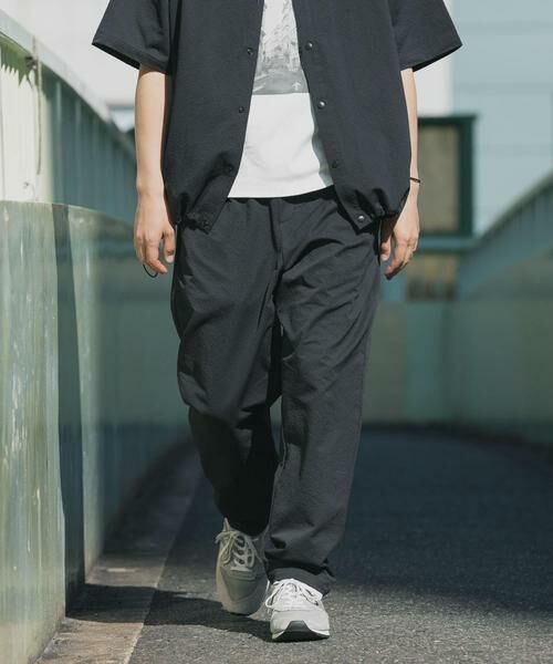 URBAN RESEARCH ITEMS / アーバンリサーチ アイテムズ その他パンツ | 『接触冷感/イージーケア/吸水速乾/撥水/防汚』高機能シアサッカー イージートラウザー(楽着シリーズ) | 詳細15