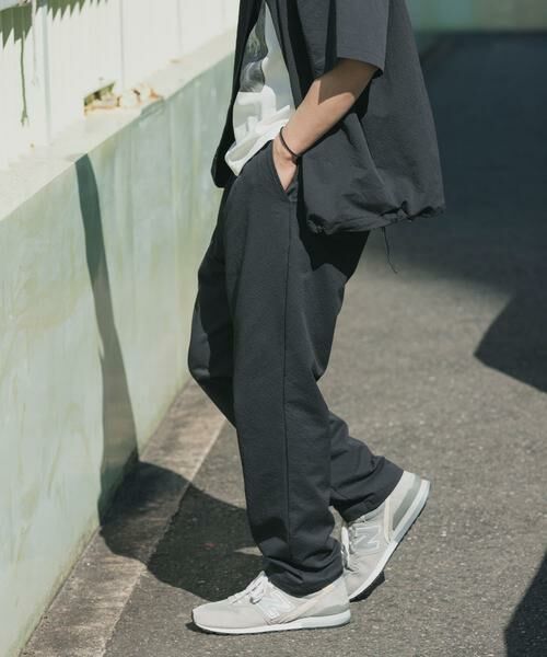 URBAN RESEARCH ITEMS / アーバンリサーチ アイテムズ その他パンツ | 『接触冷感/イージーケア/吸水速乾/撥水/防汚』高機能シアサッカー イージートラウザー(楽着シリーズ) | 詳細18