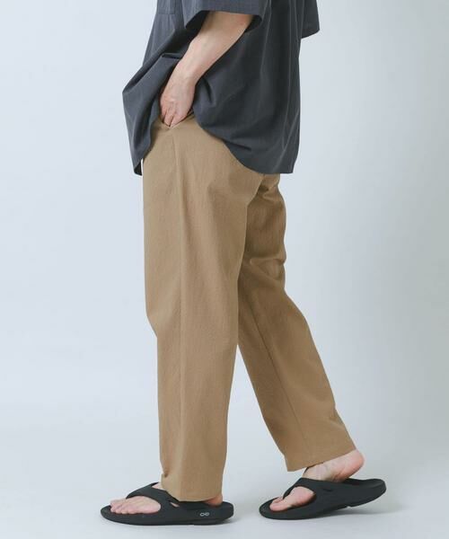 URBAN RESEARCH ITEMS / アーバンリサーチ アイテムズ その他パンツ | 『接触冷感/イージーケア/吸水速乾/撥水/防汚』高機能シアサッカー イージートラウザー(楽着シリーズ) | 詳細27