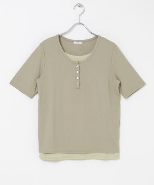 URBAN RESEARCH ITEMS / アーバンリサーチ アイテムズ Tシャツ | リブレイヤード風Tシャツ | 詳細6