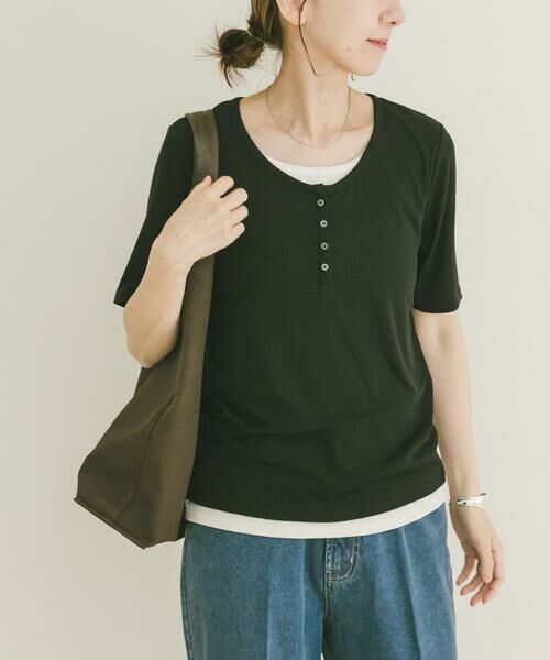 URBAN RESEARCH ITEMS / アーバンリサーチ アイテムズ Tシャツ | リブレイヤード風Tシャツ | 詳細9