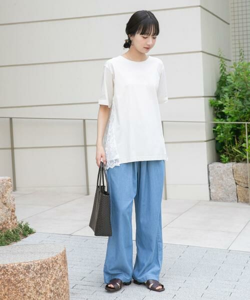 URBAN RESEARCH ITEMS / アーバンリサーチ アイテムズ Tシャツ | バックシャンレースTシャツ | 詳細4