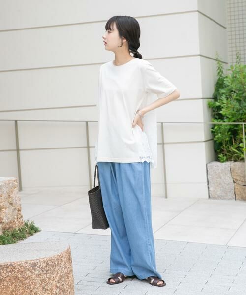 URBAN RESEARCH ITEMS / アーバンリサーチ アイテムズ Tシャツ | バックシャンレースTシャツ | 詳細5
