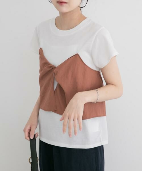 URBAN RESEARCH ITEMS / アーバンリサーチ アイテムズ Tシャツ | ドッキングビスチェTシャツ | 詳細1