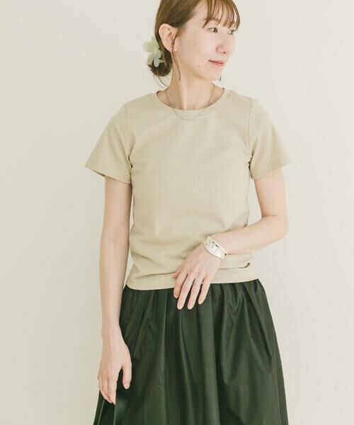 URBAN RESEARCH ITEMS / アーバンリサーチ アイテムズ Tシャツ | コンパクトTシャツ（ベージュ）