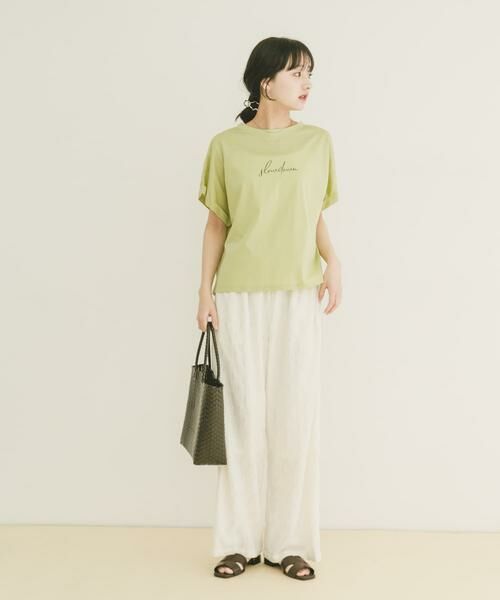 URBAN RESEARCH ITEMS / アーバンリサーチ アイテムズ Tシャツ | 『接触冷感/UVカット』シルケット半袖プリントTシャツ(楽着シリーズ) | 詳細4