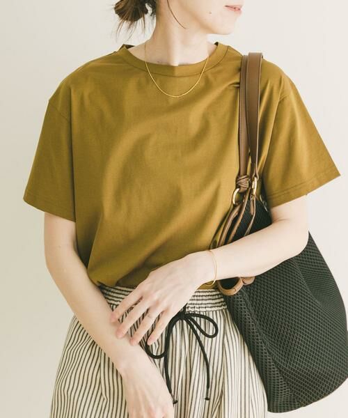 URBAN RESEARCH ITEMS / アーバンリサーチ アイテムズ Tシャツ | シルケット半袖Tシャツ（マスタード）