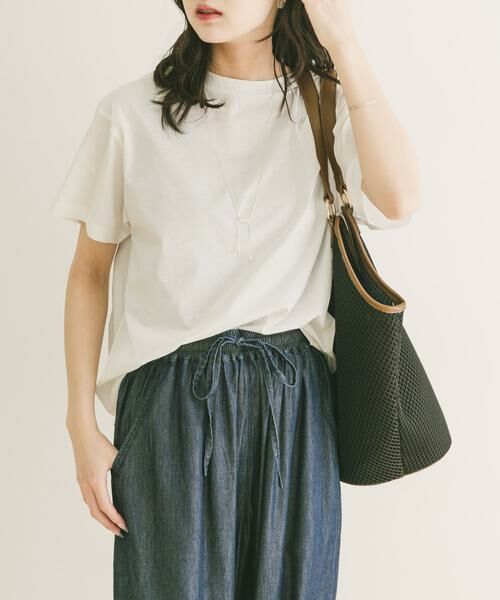URBAN RESEARCH ITEMS / アーバンリサーチ アイテムズ Tシャツ | シルケット半袖Tシャツ（ホワイト）