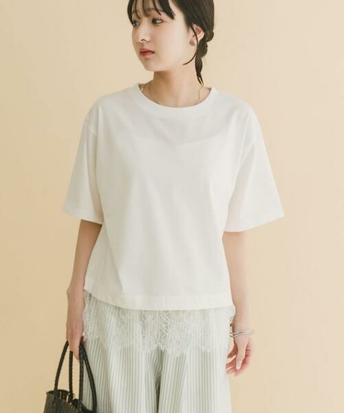 URBAN RESEARCH ITEMS / アーバンリサーチ アイテムズ Tシャツ | 裾レースコンビTシャツ | 詳細8