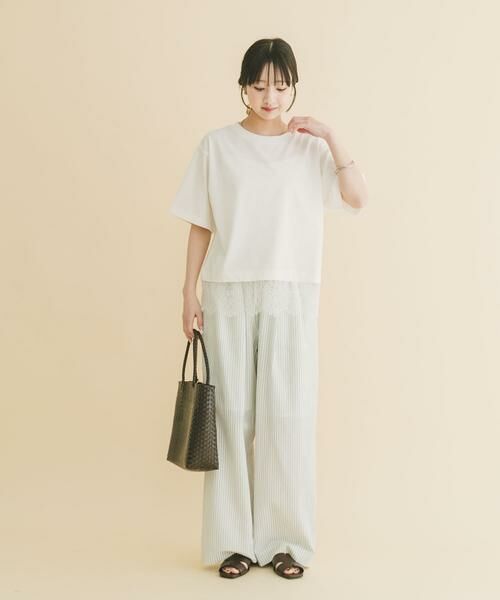 URBAN RESEARCH ITEMS / アーバンリサーチ アイテムズ Tシャツ | 裾レースコンビTシャツ | 詳細11