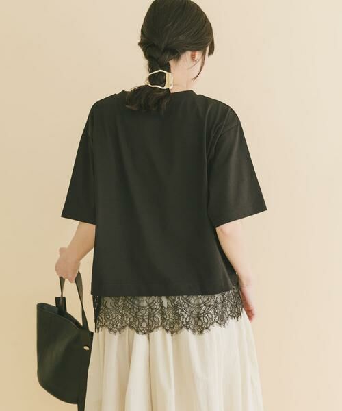 URBAN RESEARCH ITEMS / アーバンリサーチ アイテムズ Tシャツ | 裾レースコンビTシャツ | 詳細16