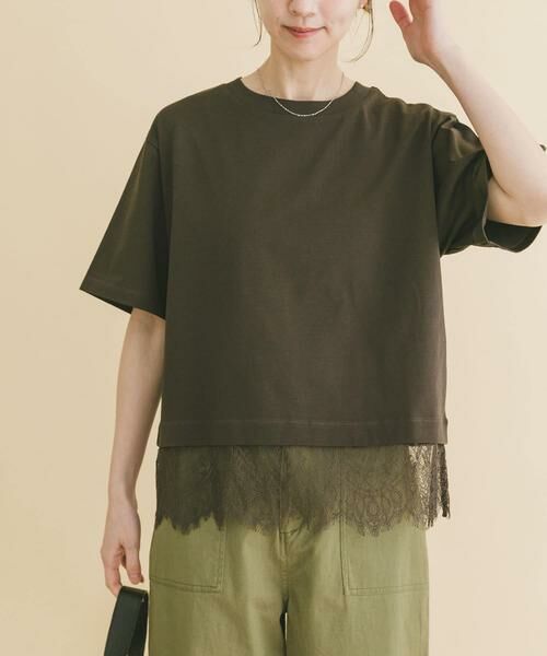 URBAN RESEARCH ITEMS / アーバンリサーチ アイテムズ Tシャツ | 裾レースコンビTシャツ | 詳細21
