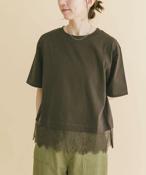 URBAN RESEARCH ITEMS / アーバンリサーチ アイテムズ Tシャツ | 裾レースコンビTシャツ | 詳細22