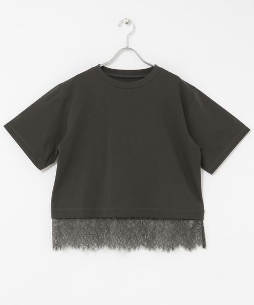 URBAN RESEARCH ITEMS / アーバンリサーチ アイテムズ Tシャツ | 裾レースコンビTシャツ | 詳細26