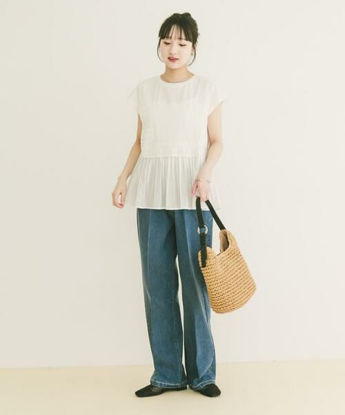URBAN RESEARCH ITEMS / アーバンリサーチ アイテムズ Tシャツ | レーストリムプルオーバー | 詳細11