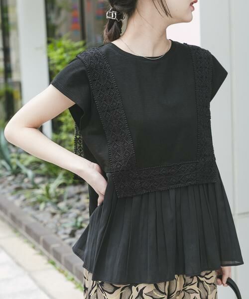 URBAN RESEARCH ITEMS / アーバンリサーチ アイテムズ Tシャツ | レーストリムプルオーバー | 詳細18