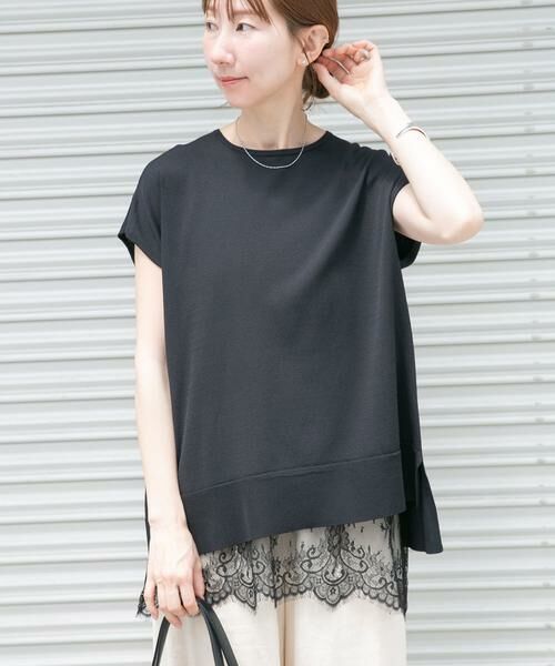 URBAN RESEARCH ITEMS / アーバンリサーチ アイテムズ ニット・セーター | 『洗濯可』ビッグノースリーブニット（ブラック）