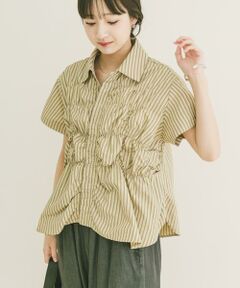 URBAN RESEARCH ITEMS / アーバンリサーチ アイテムズ シャツ・ブラウス | シャーリングストライプシャツ
