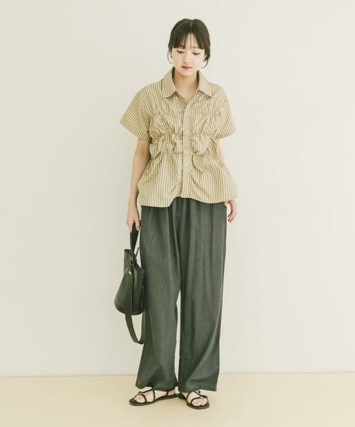 URBAN RESEARCH ITEMS / アーバンリサーチ アイテムズ シャツ・ブラウス | シャーリングストライプシャツ | 詳細20
