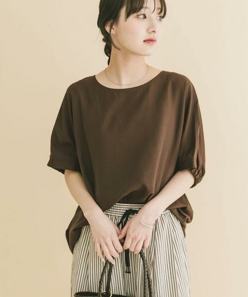 URBAN RESEARCH ITEMS / アーバンリサーチ アイテムズ シャツ・ブラウス | REFINED LINEN ドルマンブラウス | 詳細2